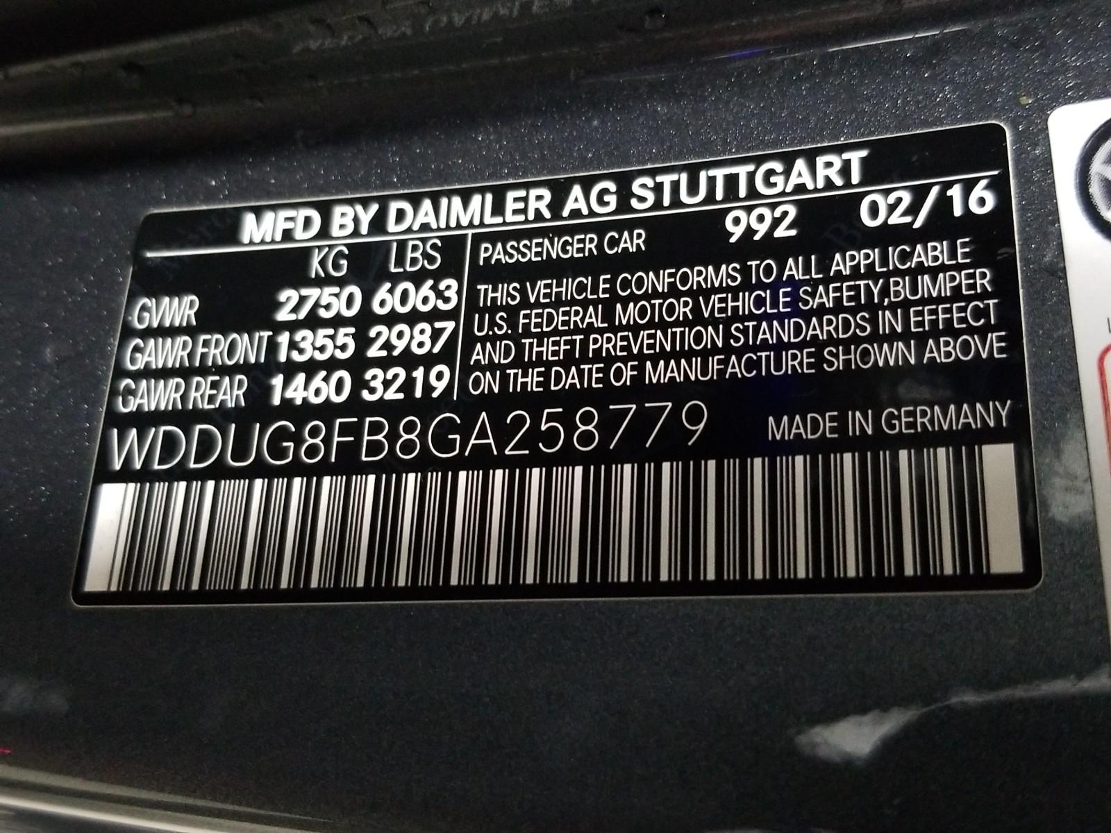 2016 Mercedes-Benz S550V4 S550